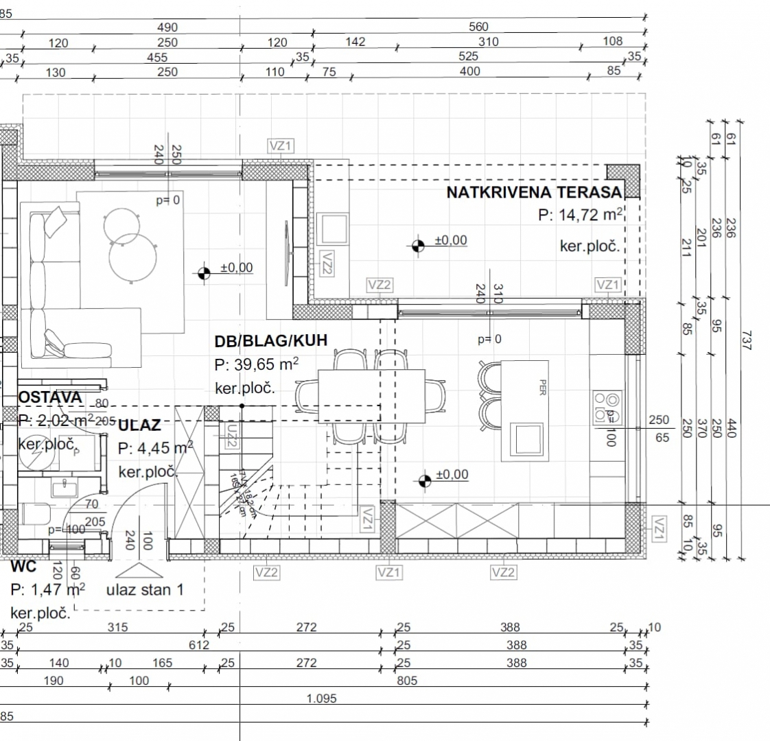Zona Malinska - Casa bifamiliare con piscina riscaldata