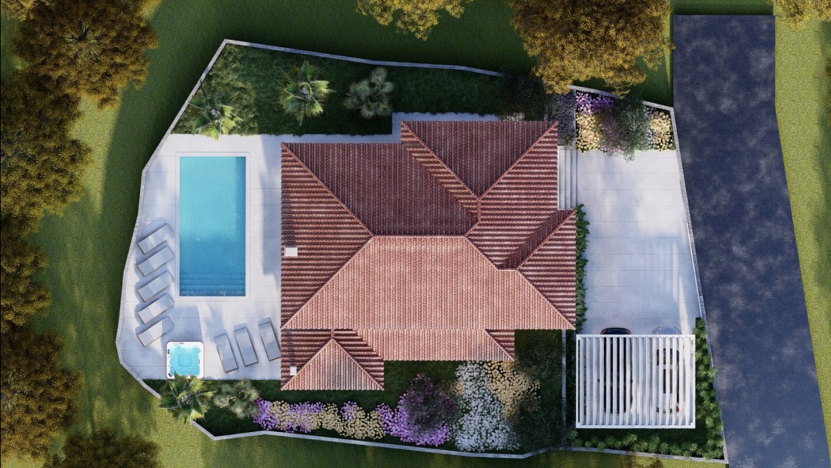 ISOLA DI KRK - Villa con piscina in una posizione tranquilla con vista sul mare