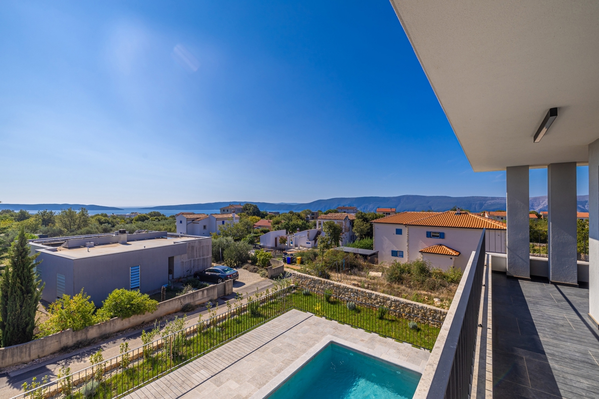 L'ISOLA DI KRK, la zona più ampia della città di Krk - Villa di lusso con vista sul mare