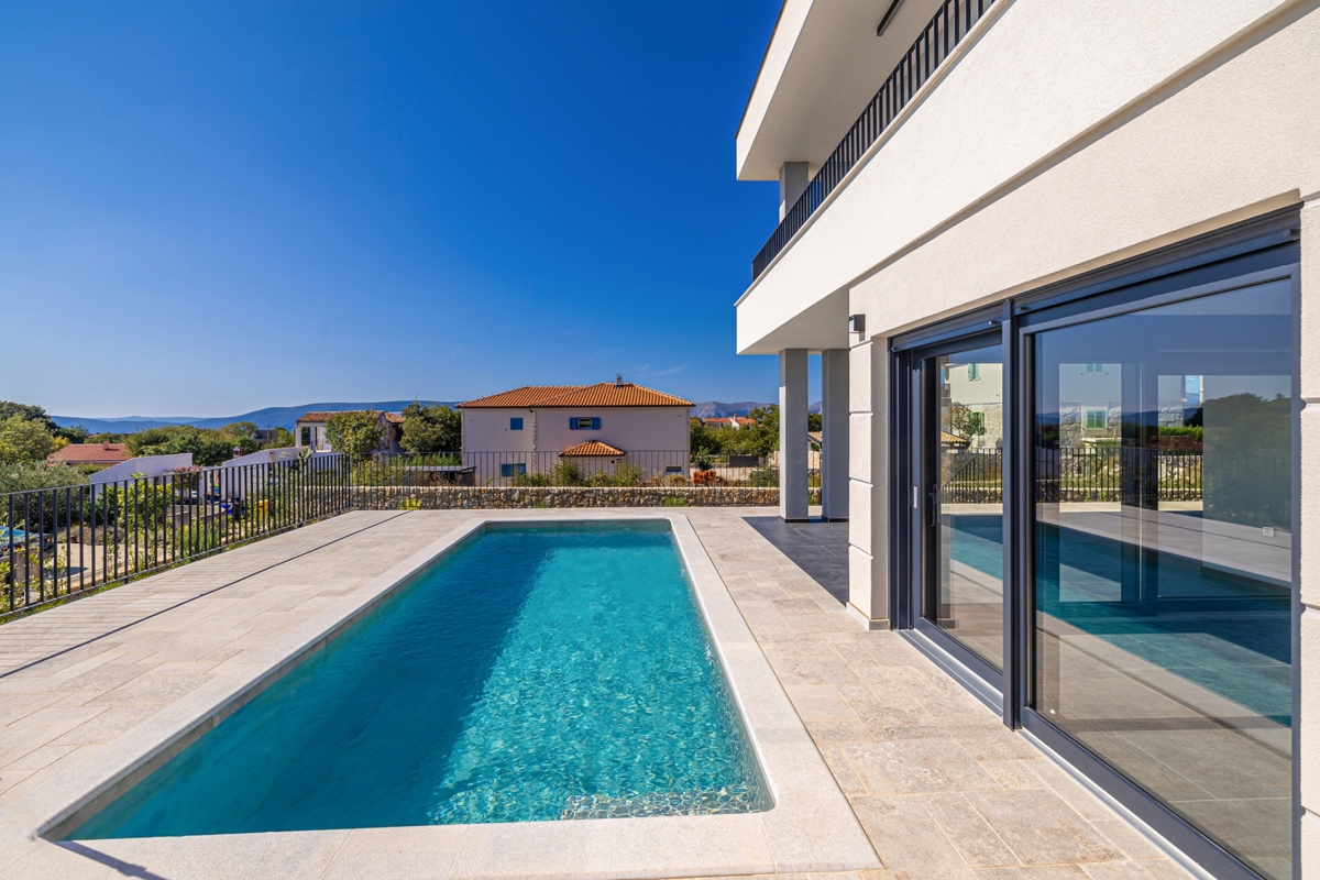 L'ISOLA DI KRK, la zona più ampia della città di Krk - Villa di lusso con vista sul mare