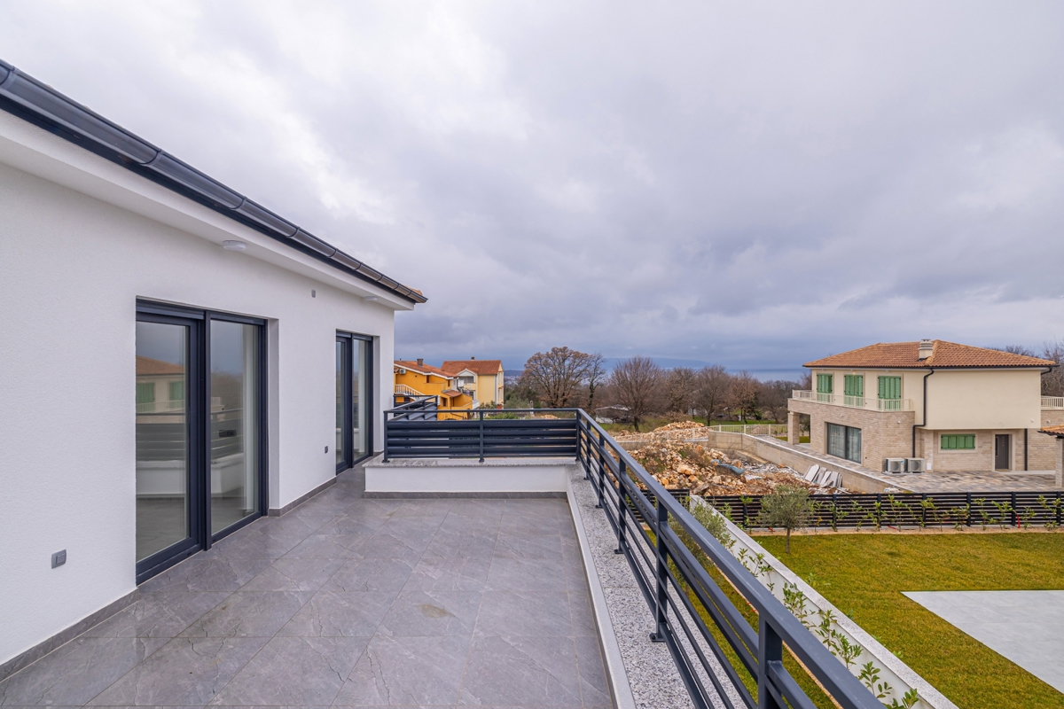 ISOLA DI KRK, vicinanze Malinska - Casa di lusso con piscina e vista mare