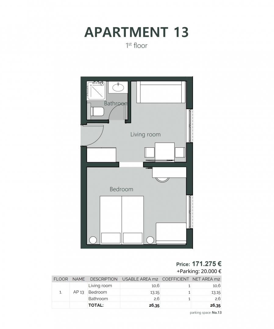 CRIKVENICA - Confortevole appartamento d'albergo con una camera aggiuntiva e servizi benessere