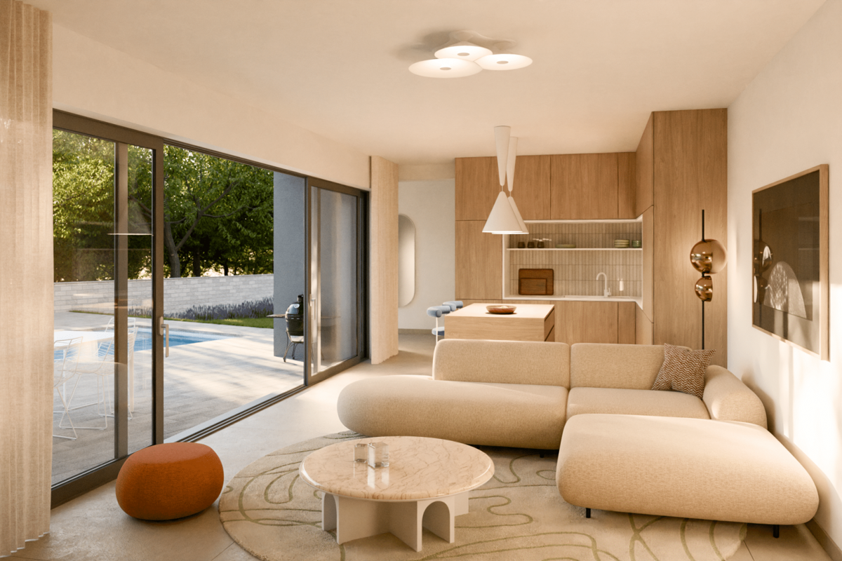 Isola di Krk - Moderna casa bifamiliare con vista mare