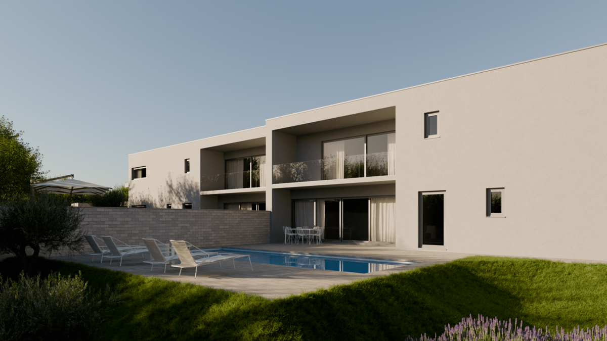 Isola di Krk - Moderna casa bifamiliare con vista mare