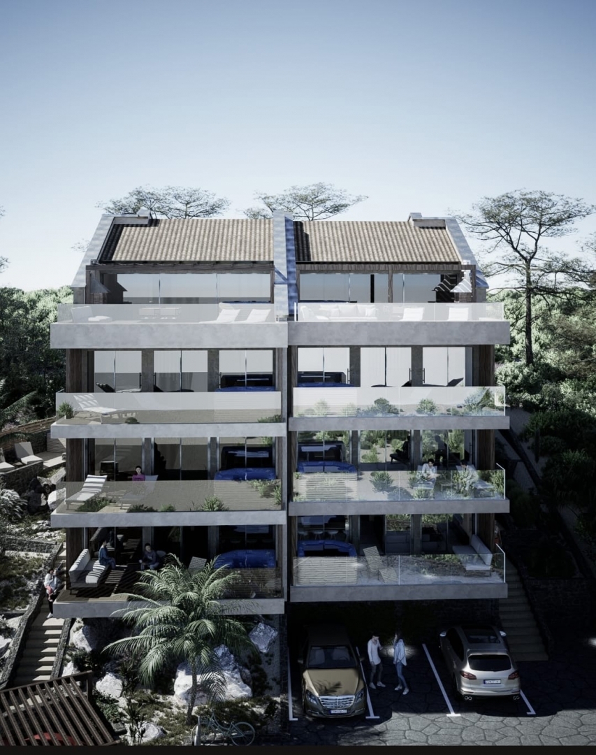 DRAMALJ - Appartamento con una camera da letto al piano terra, a 150 metri dal mare, in un edificio di nuova costruzione.