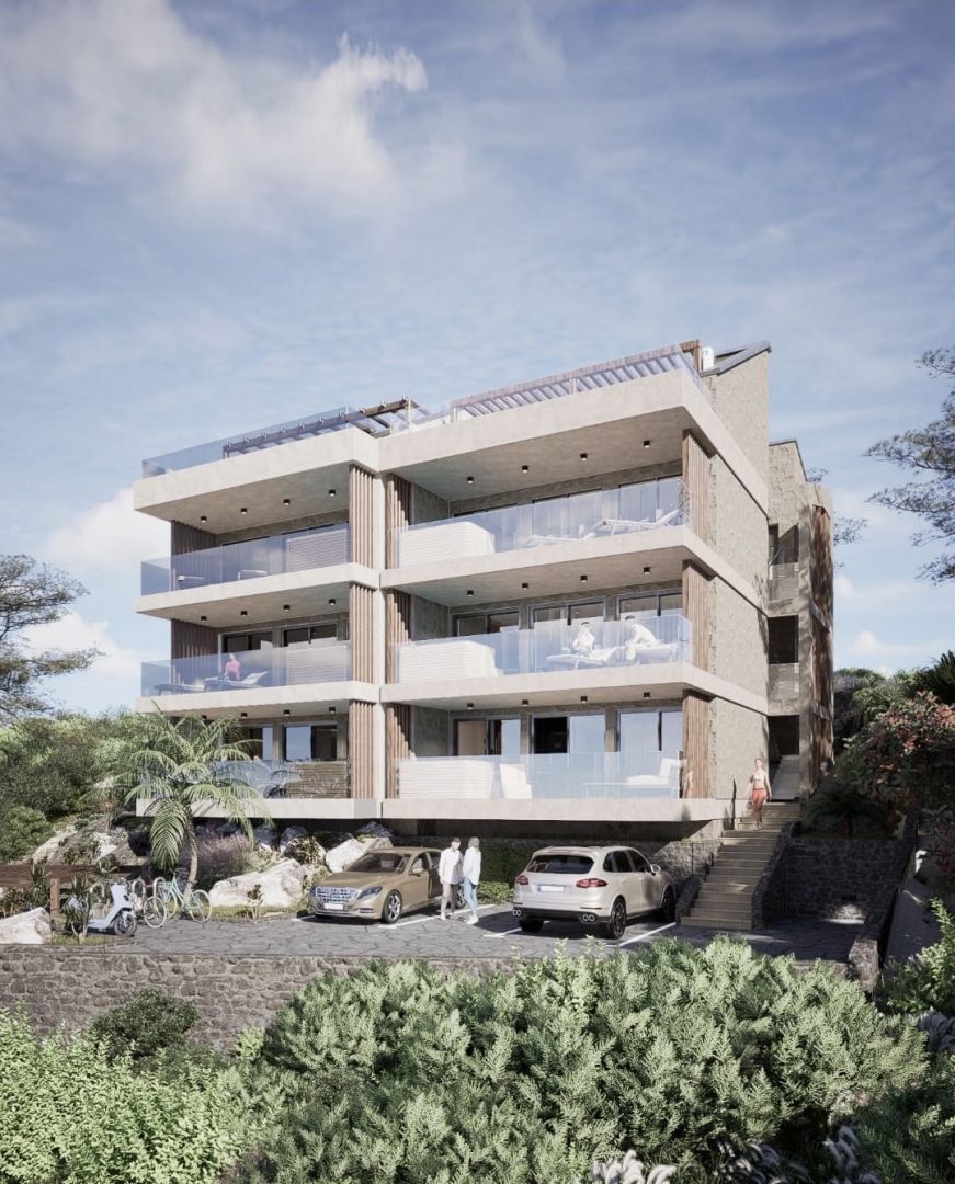 DRAMALJ - Appartamento con una camera da letto al piano terra, a 150 metri dal mare, in un edificio di nuova costruzione.