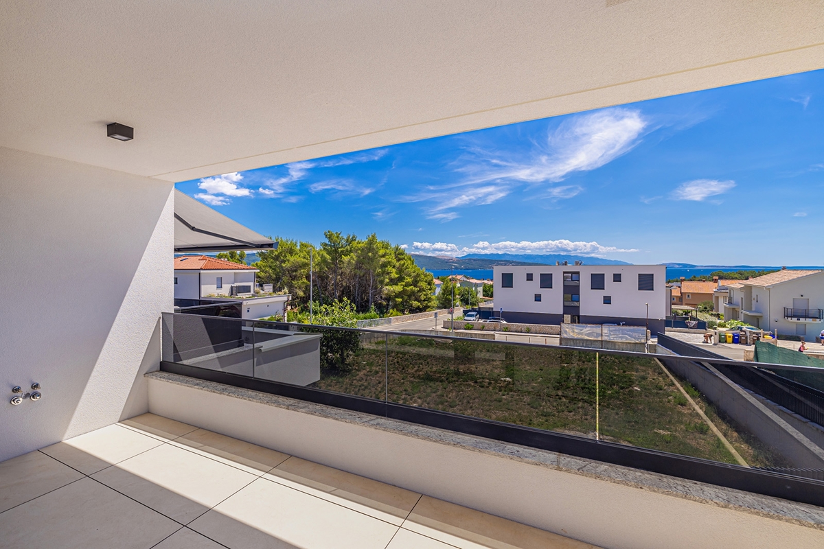 Città di Krk - Lussuoso monolocale con vista mare