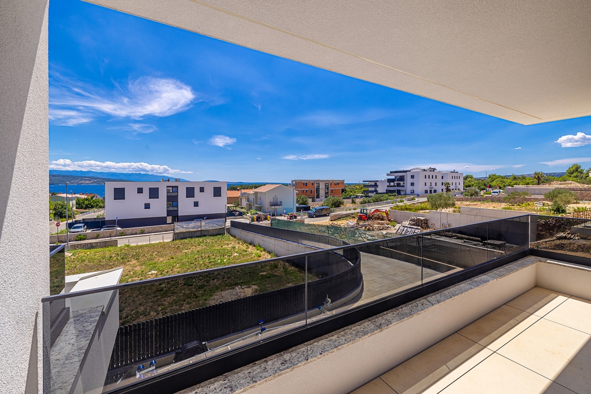 Città di Krk - Lussuoso monolocale con vista mare