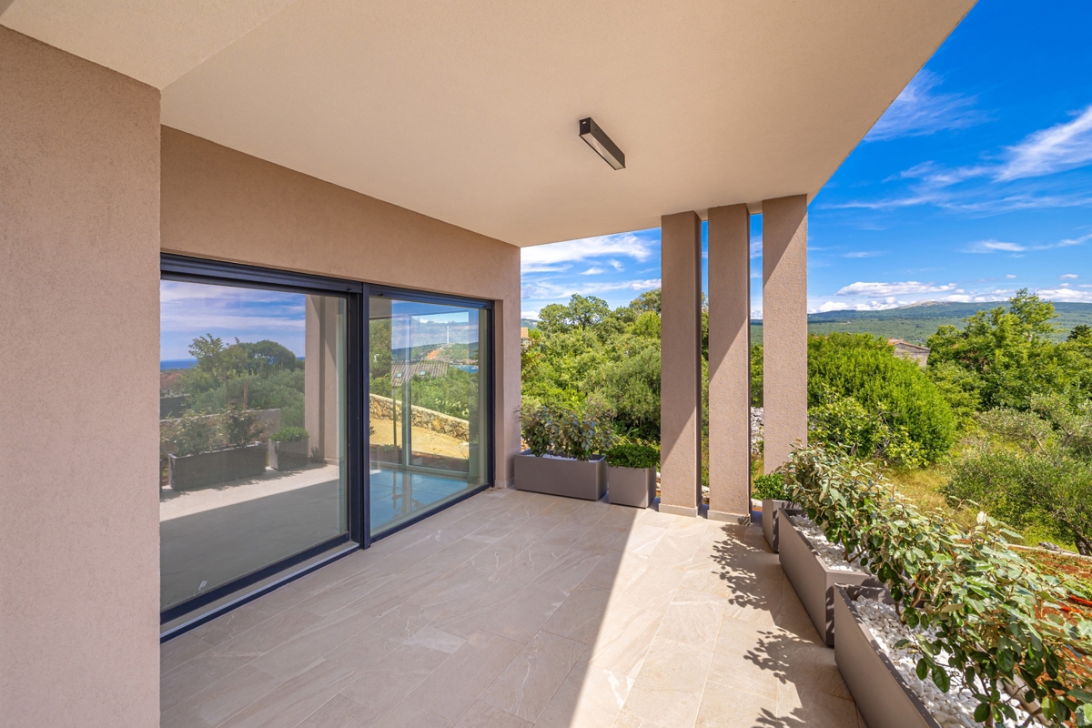 ISOLA DI KRK, dintorni della città di Krk - Villa di lusso con vista panoramica sul mare