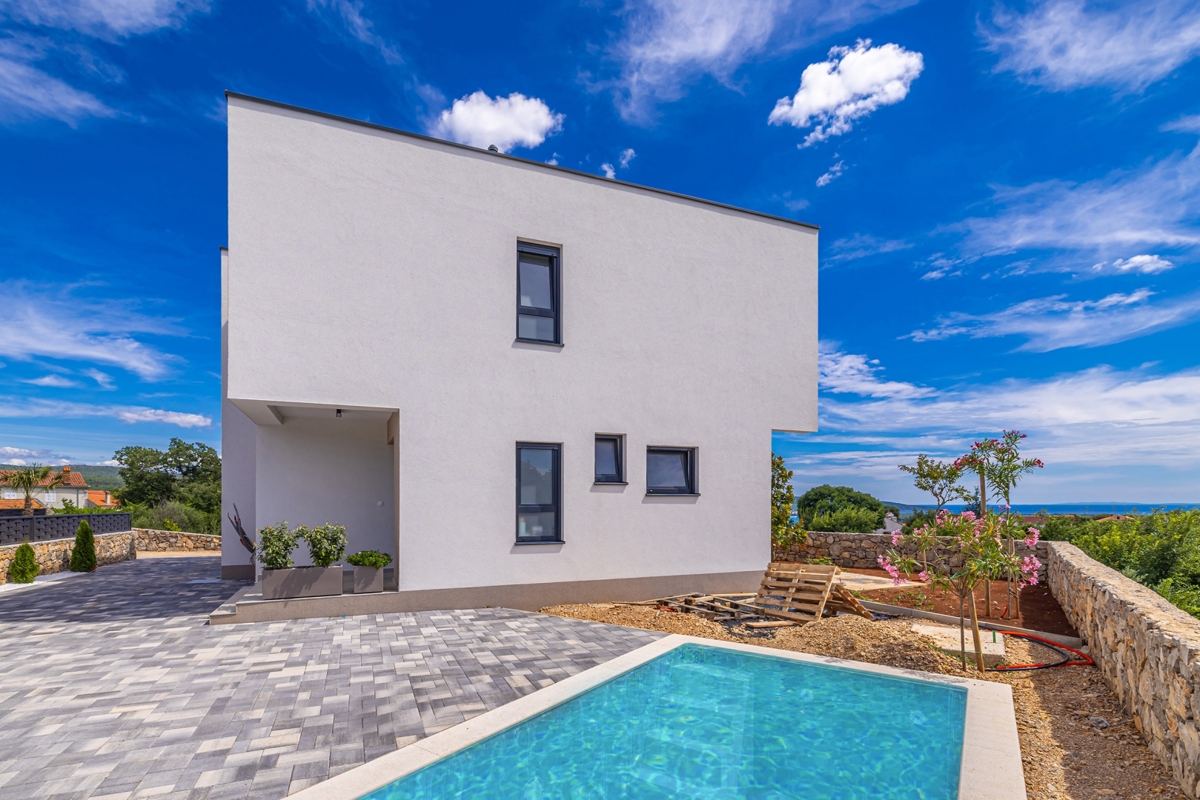 ISOLA DI KRK, dintorni della città di Krk - Villa di lusso con vista panoramica sul mare