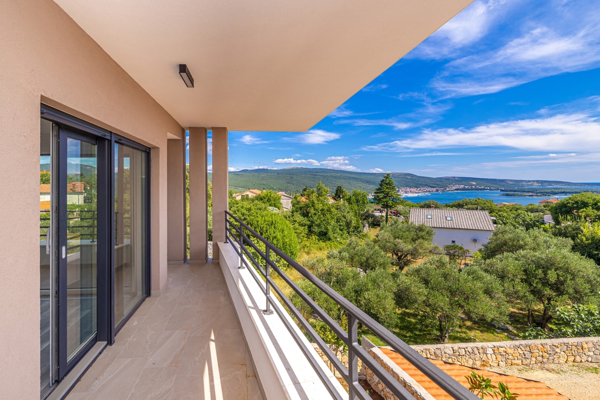 ISOLA DI KRK, dintorni della città di Krk - Villa di lusso con vista panoramica sul mare