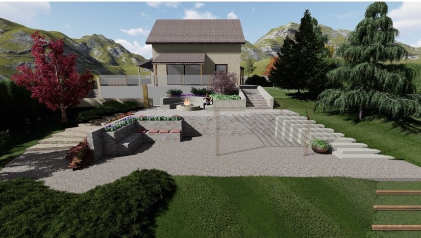 FUŽINE - Terreno con progetto e concessione edilizia