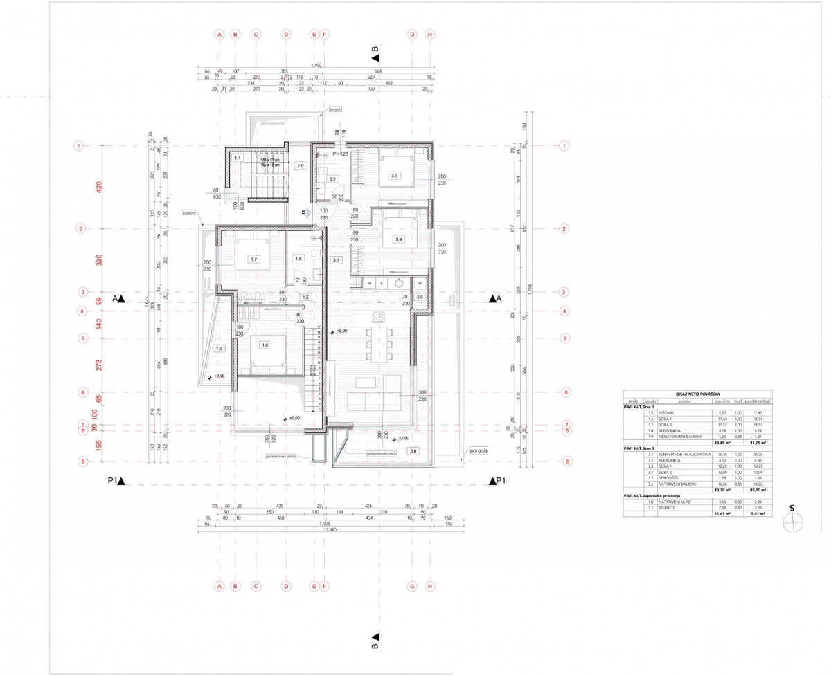 NJIVICE, KRK – Appartamento duplex di lusso con piscina privata e vista mare