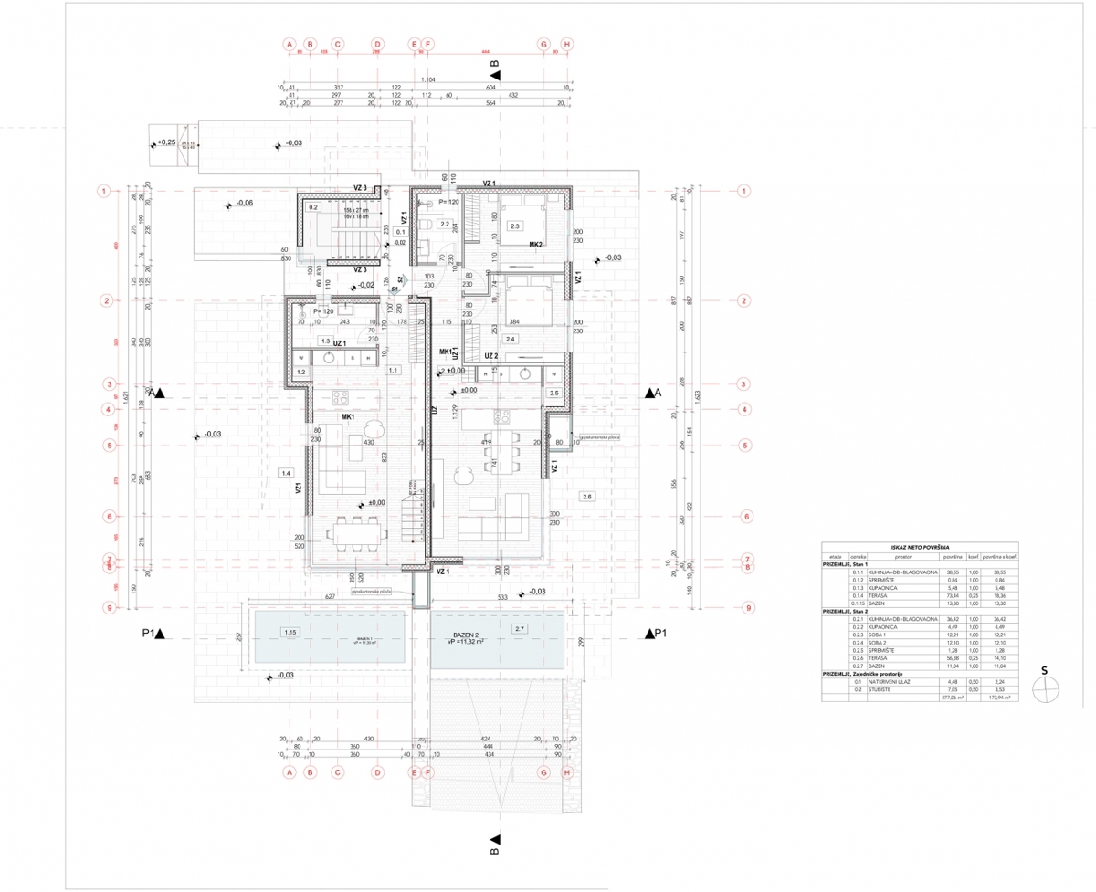 NJIVICE, KRK – Appartamento duplex di lusso con piscina privata e vista mare