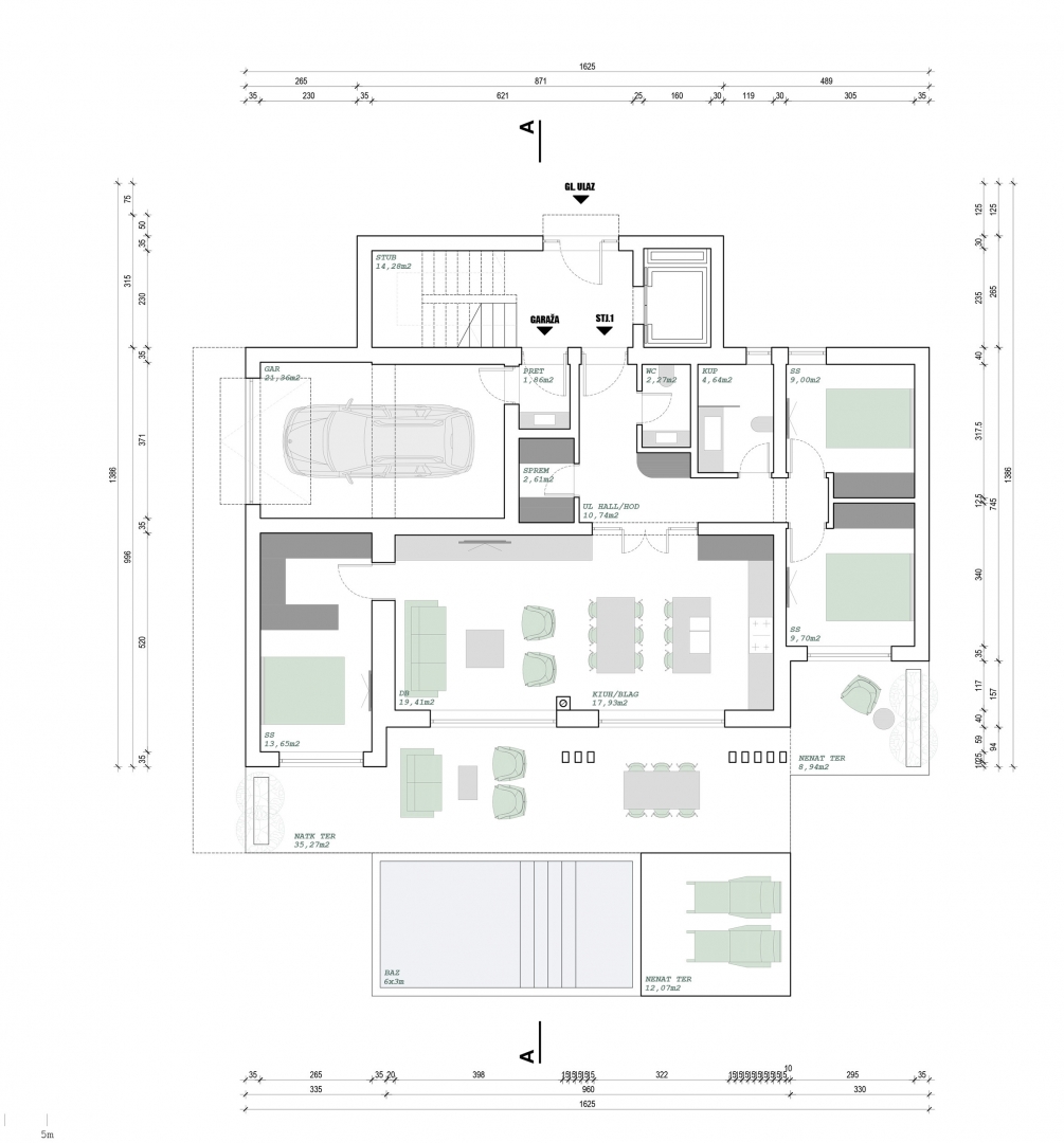 JADRANOVO - Nuova costruzione con piscina e giardino privato