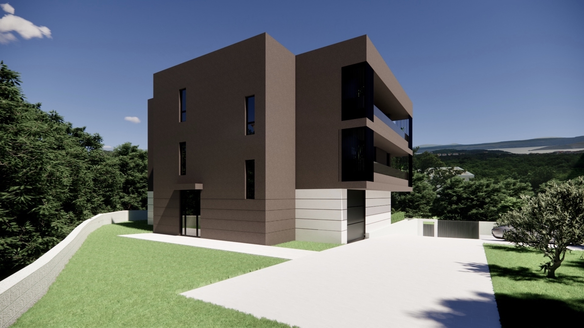 JADRANOVO - Nuova costruzione con piscina e giardino privato