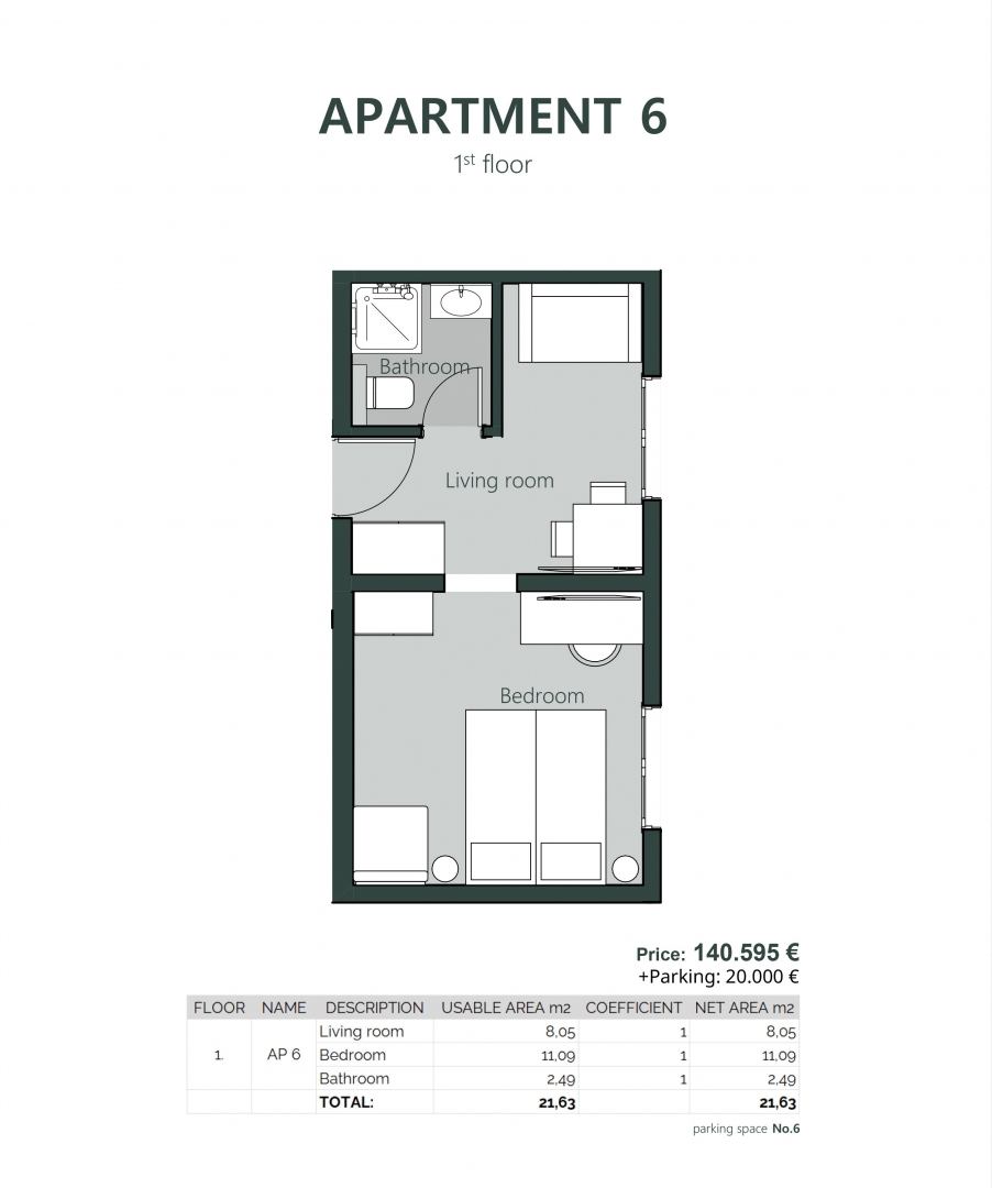 CRIKVENICA - Un investimento intelligente in un appartamento d'albergo ristrutturato