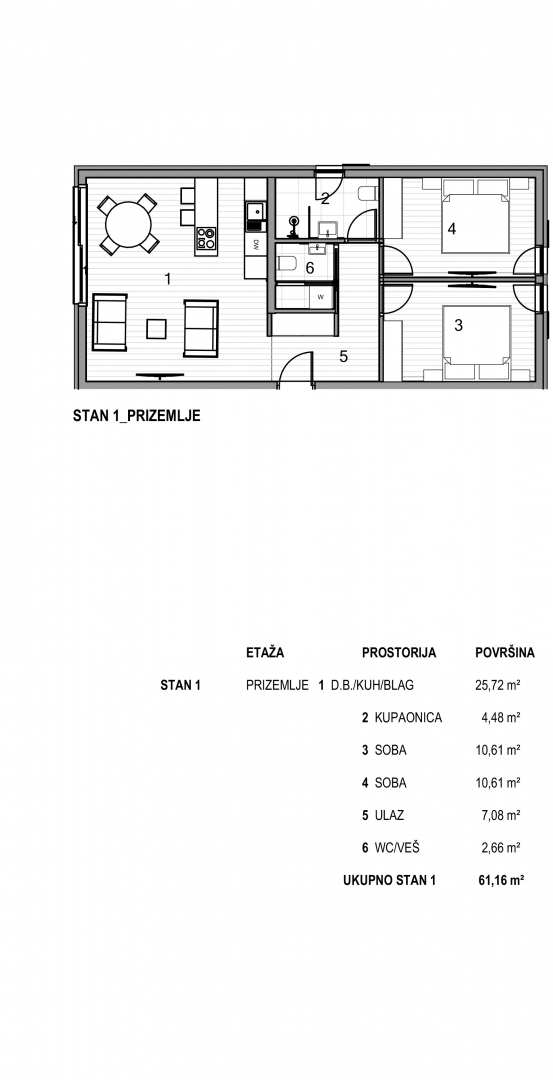 CITTÀ DI KRK - Appartamento di lusso al piano terra con giardino