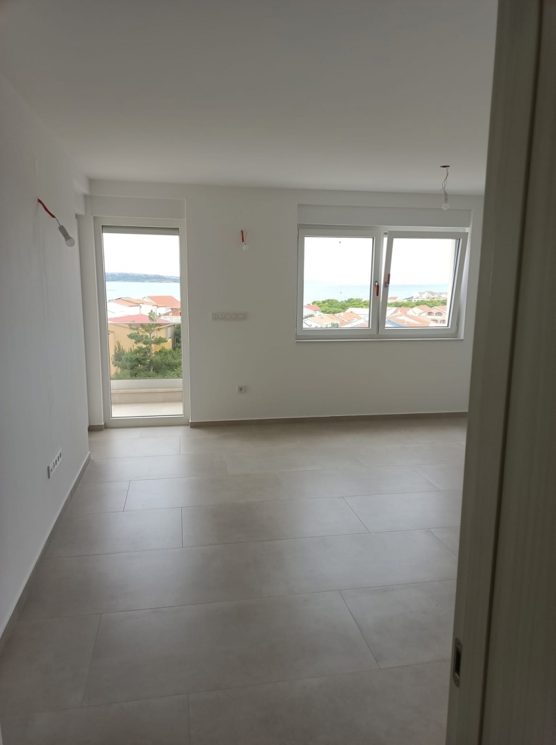 ISOLA DI PAG, POVLJANA - Appartamento con terrazza sul tetto e vista panoramica