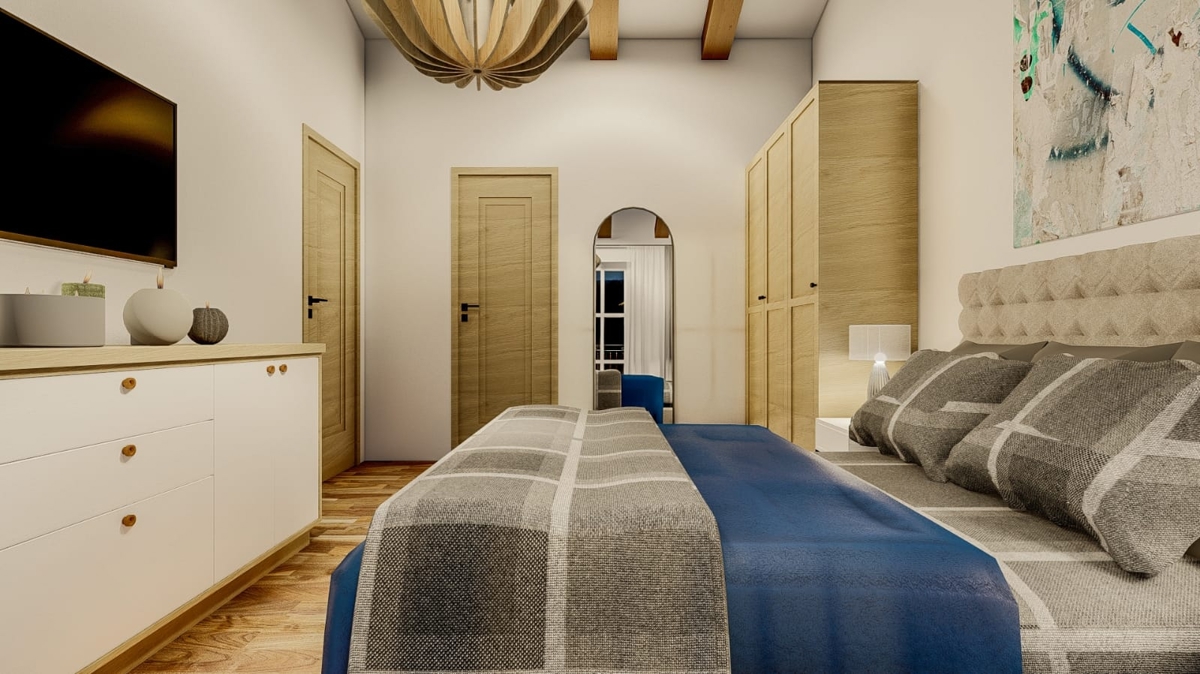 LINARDIĆI - Villa rustica con piscina e vista aperta sul mare