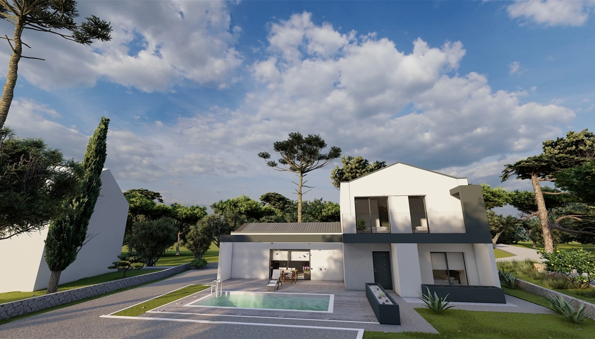 ISOLA DI KRK – Casa moderna con piscina in posizione tranquilla