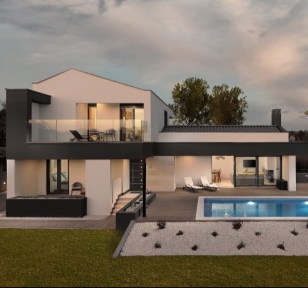 ISOLA DI KRK – Casa moderna con piscina in posizione tranquilla