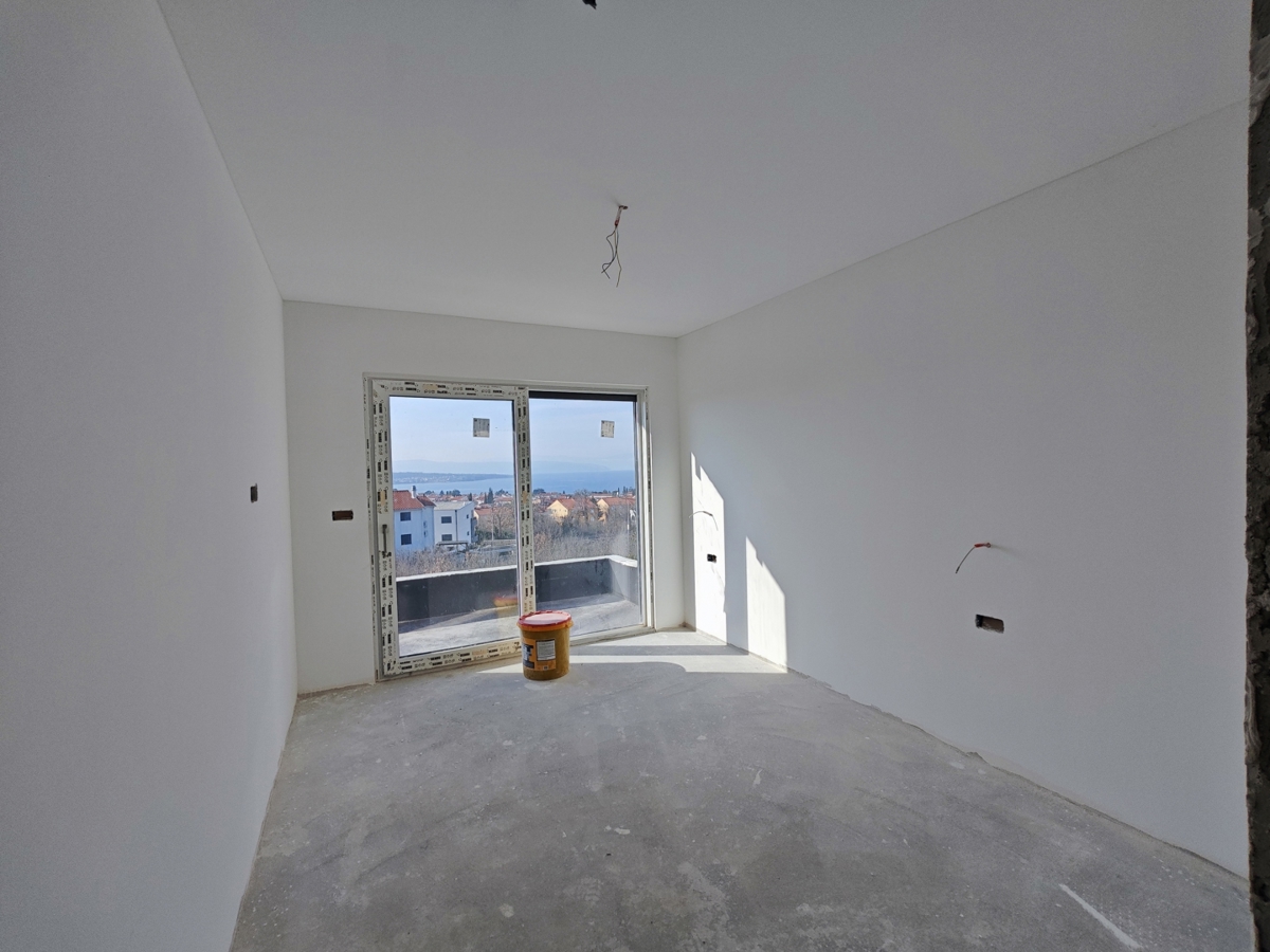 Malinska, Isola di Krk - Moderna casa bifamiliare con piscina e vista mare