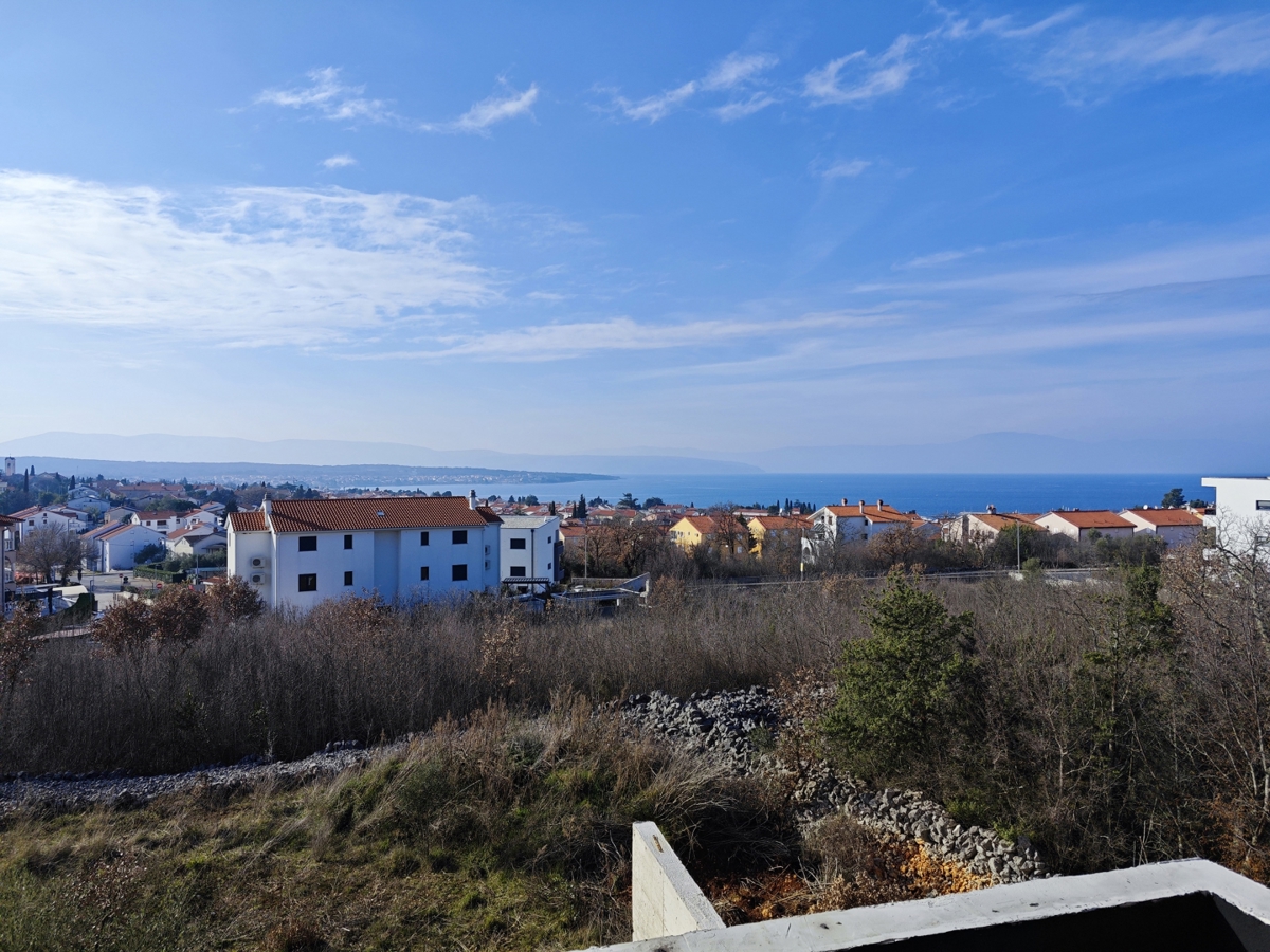 Malinska, Isola di Krk - Moderna casa bifamiliare con piscina e vista mare