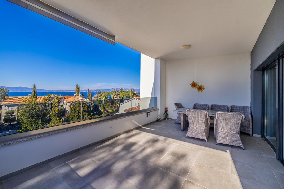 ISOLA DI KRK, MALINSKA - Attico di lusso con vista panoramica sul mare