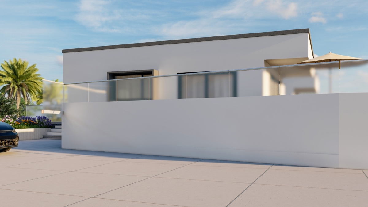 ISOLA DI KRK - Moderna casa bifamiliare con piscina e vista mare