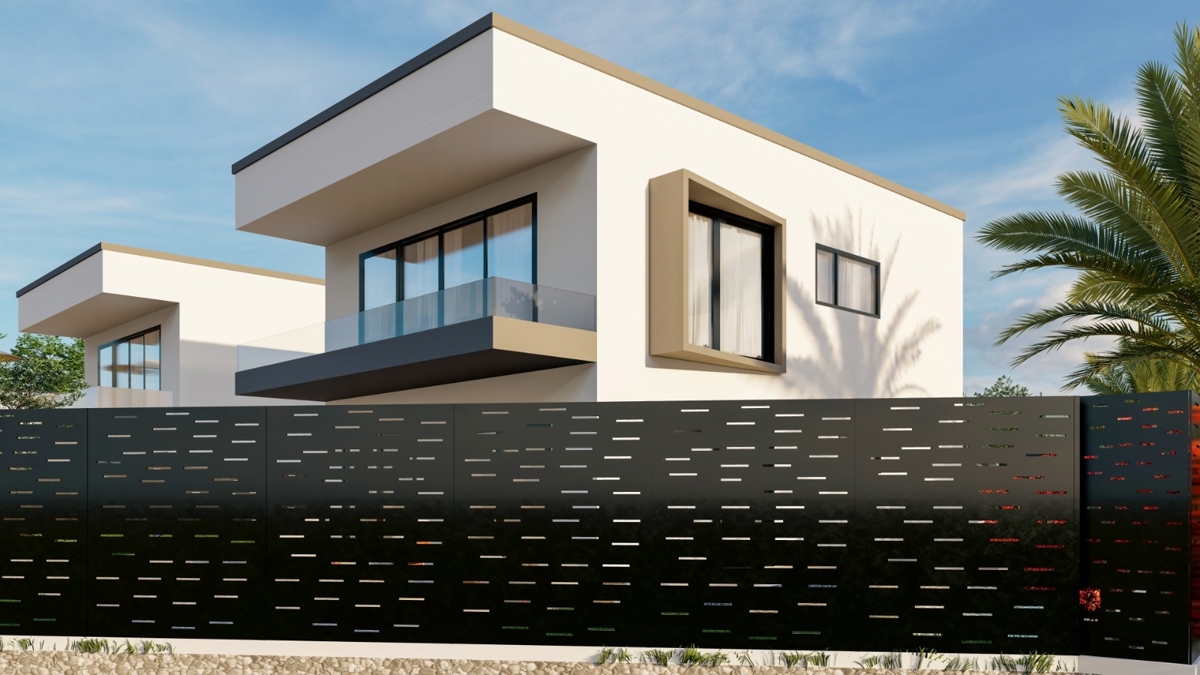 ISOLA DI KRK - Moderna casa bifamiliare con piscina e vista mare