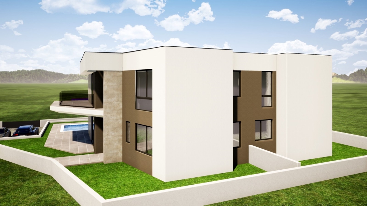 ISOLA DI KRK, dintorni della città di Krk - Terreno edificabile con vista mare