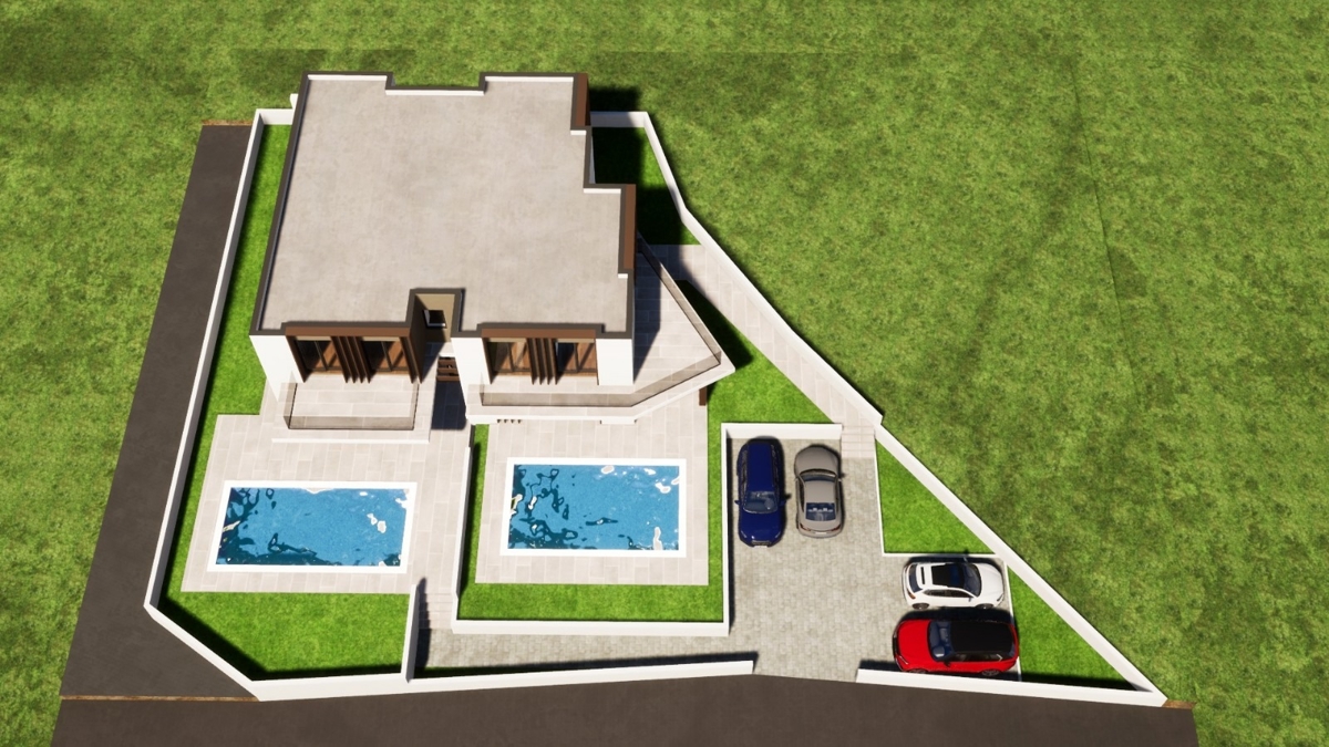 ISOLA DI KRK, dintorni della città di Krk - Terreno edificabile con vista mare