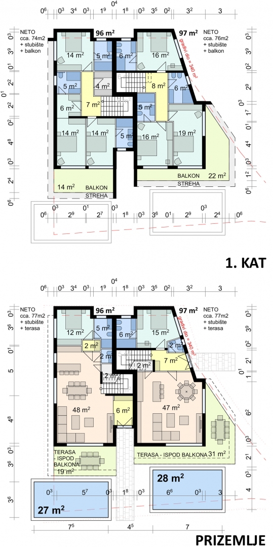 ISOLA DI KRK, dintorni della città di Krk - Terreno edificabile con vista mare