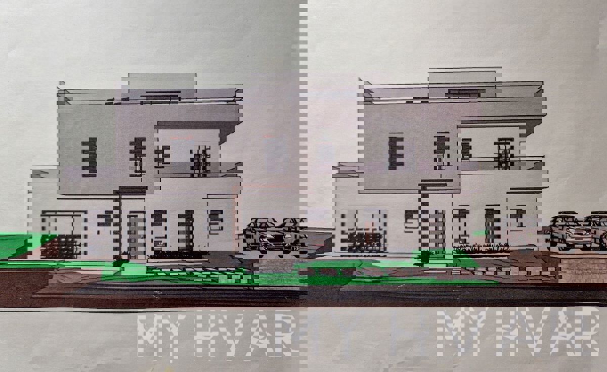 Terreno edificabile di prima qualità con progetto a Ivan Dolac
