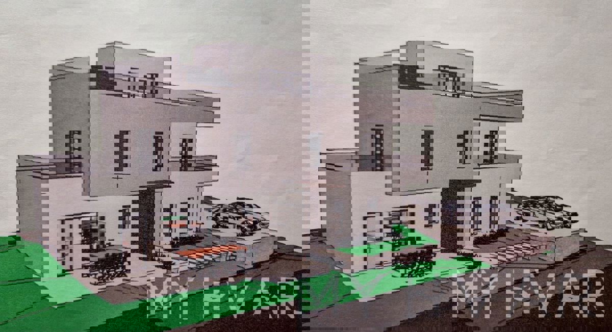 Terreno edificabile di prima qualità con progetto a Ivan Dolac