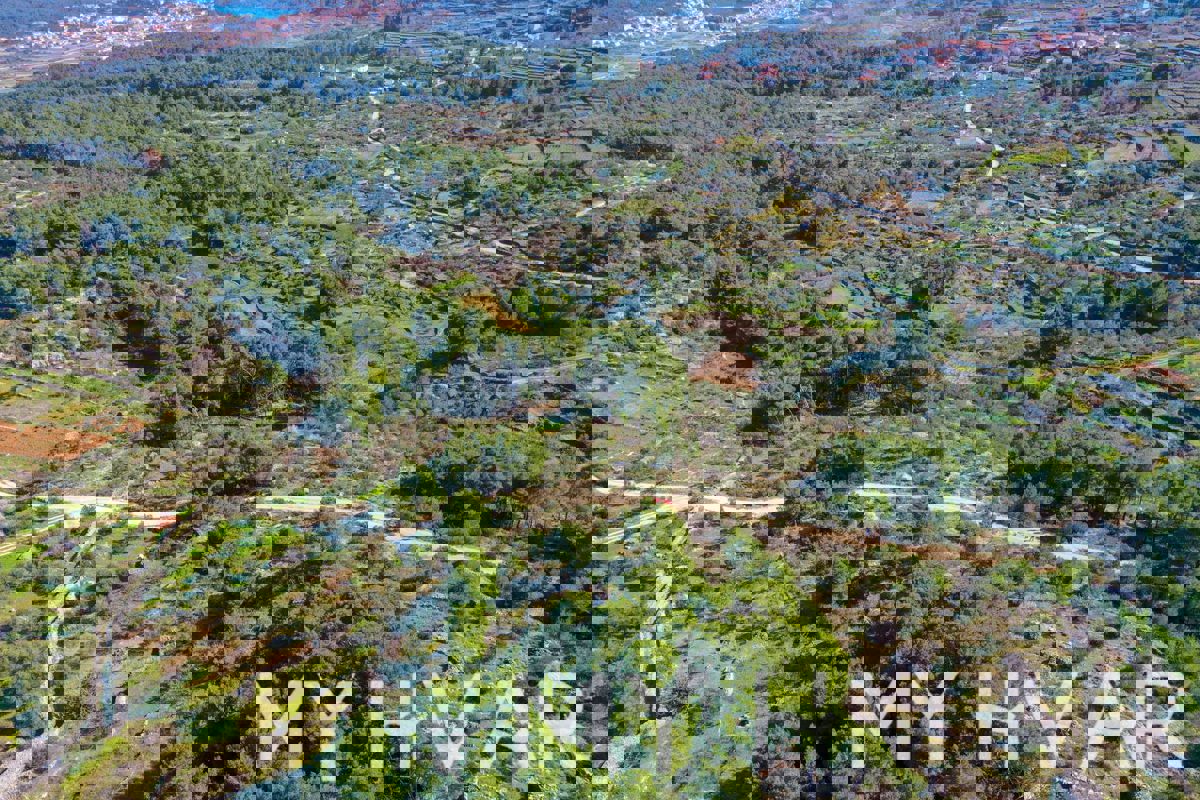 Terreno edificabile a Vrisnik con vista sul mare