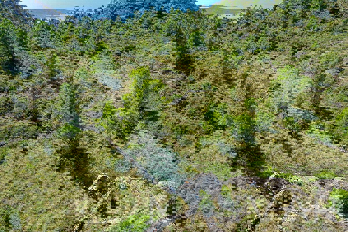 Terreno con vista panoramica e casa