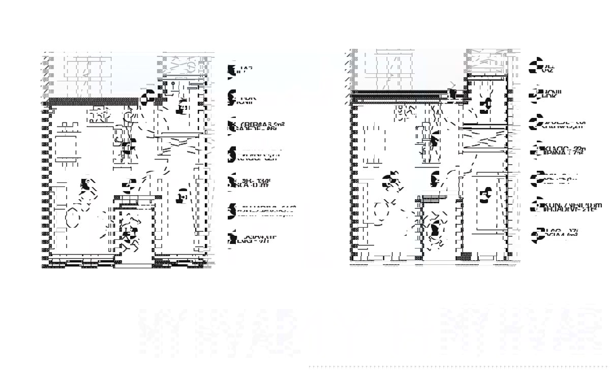 Appartamenti di nuova costruzione con parcheggio a Vrboska