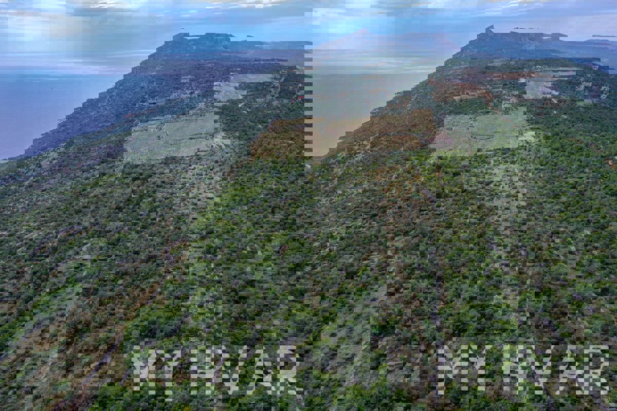 Terreni agricoli nel Naehe der Dorfes Humac