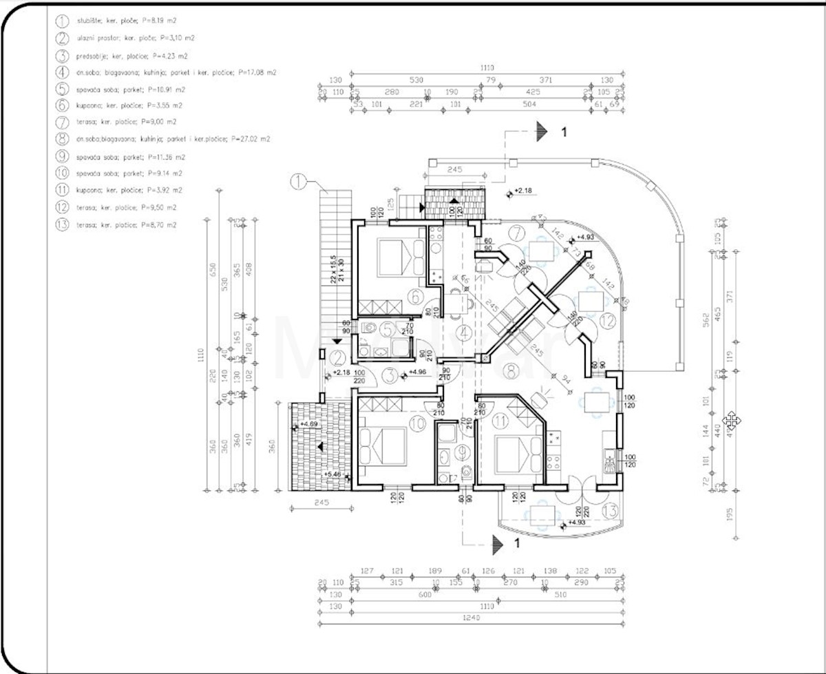 Casa familiare con piscina a Vrisnik