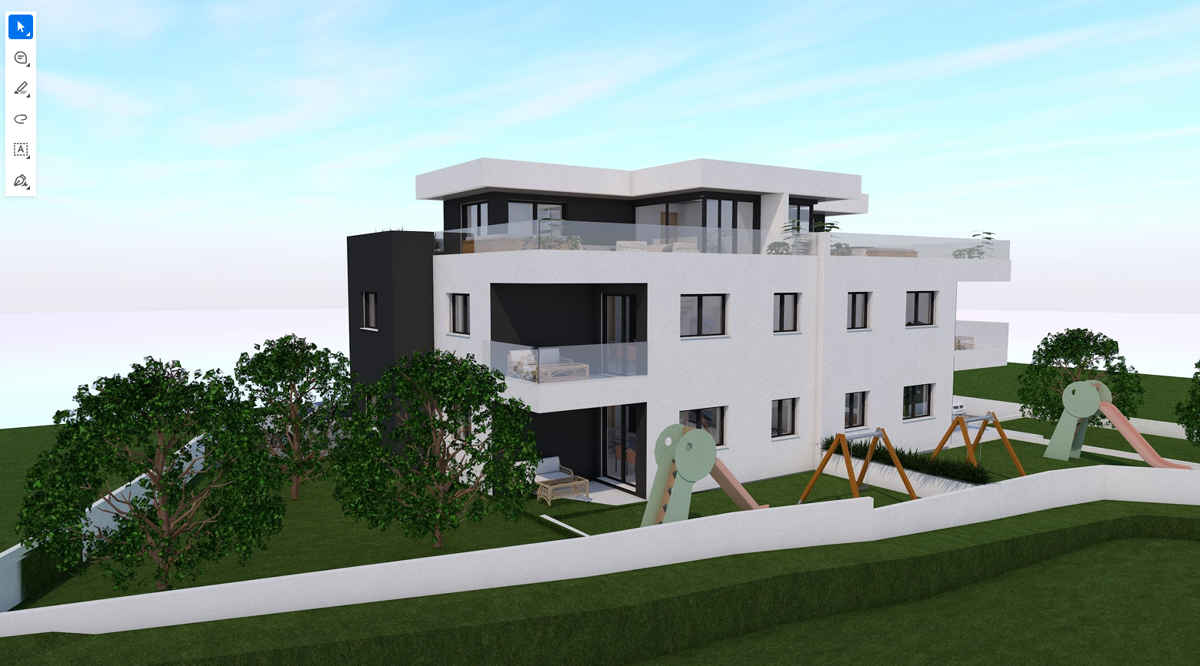 Vodice - **NUOVA COSTRUZIONE** Appartamento S4 con terrazza sul tetto