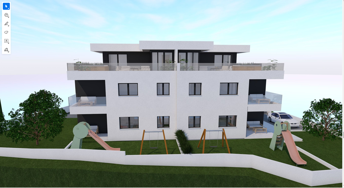 Vodice - **NUOVA COSTRUZIONE** Appartamento S4 con terrazza sul tetto