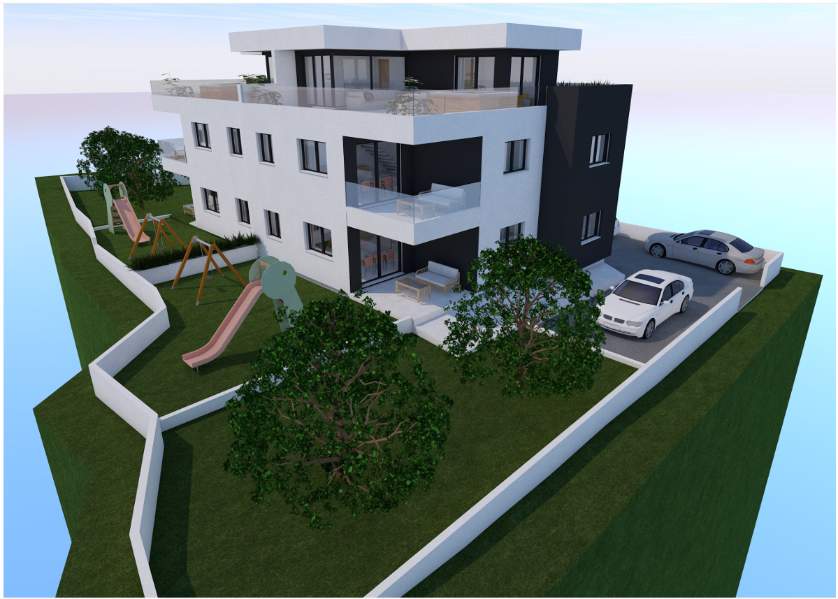 Vodice - **NUOVA COSTRUZIONE** Appartamento S4 con terrazza sul tetto