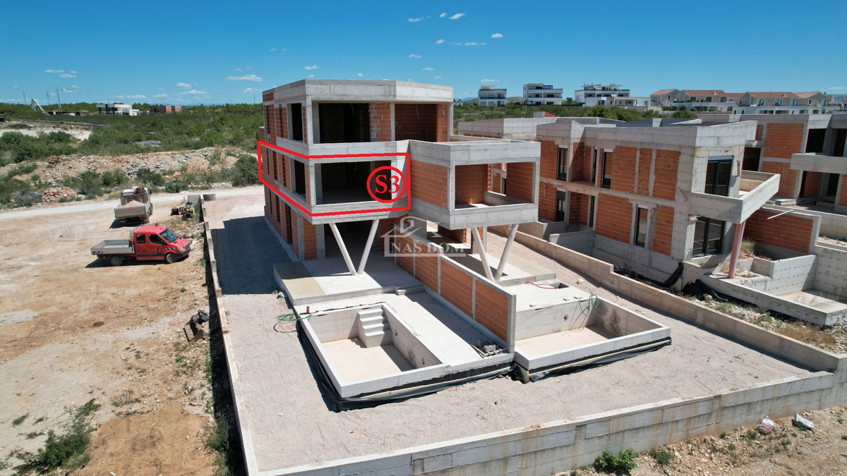 OPPORTUNITÀ - Appartamento di lusso S3 a Vodice – 1° piano, vista mare