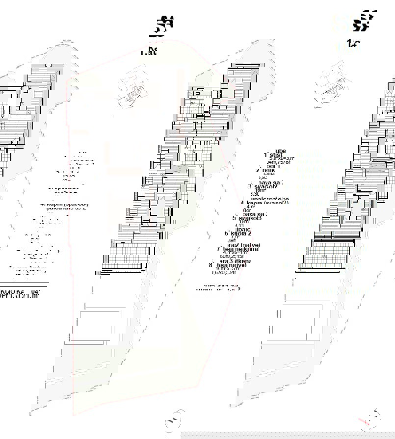 Vodice - Casa S3 con piscina, terrazza sul tetto con vista mare