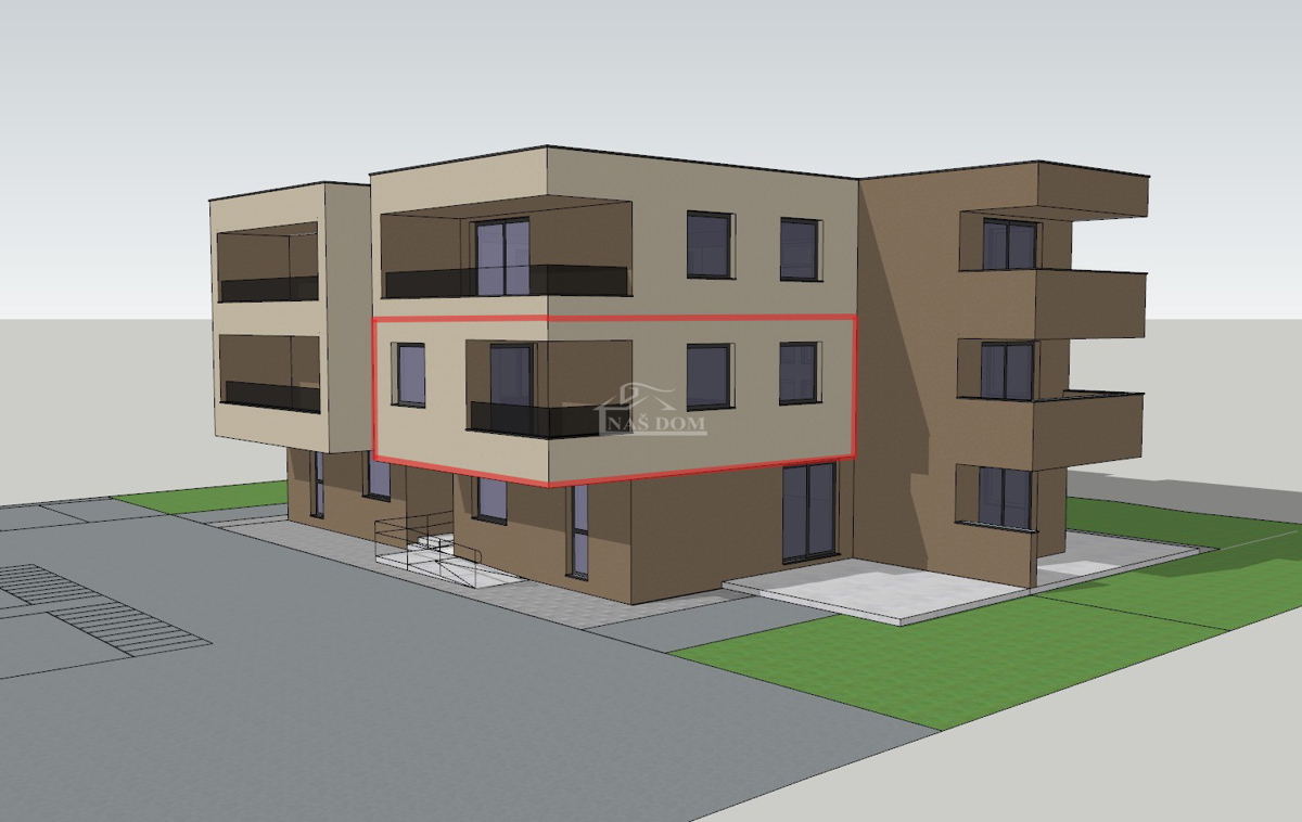 Vodice - prevendita - appartamento S8 con due camere da letto, primo piano