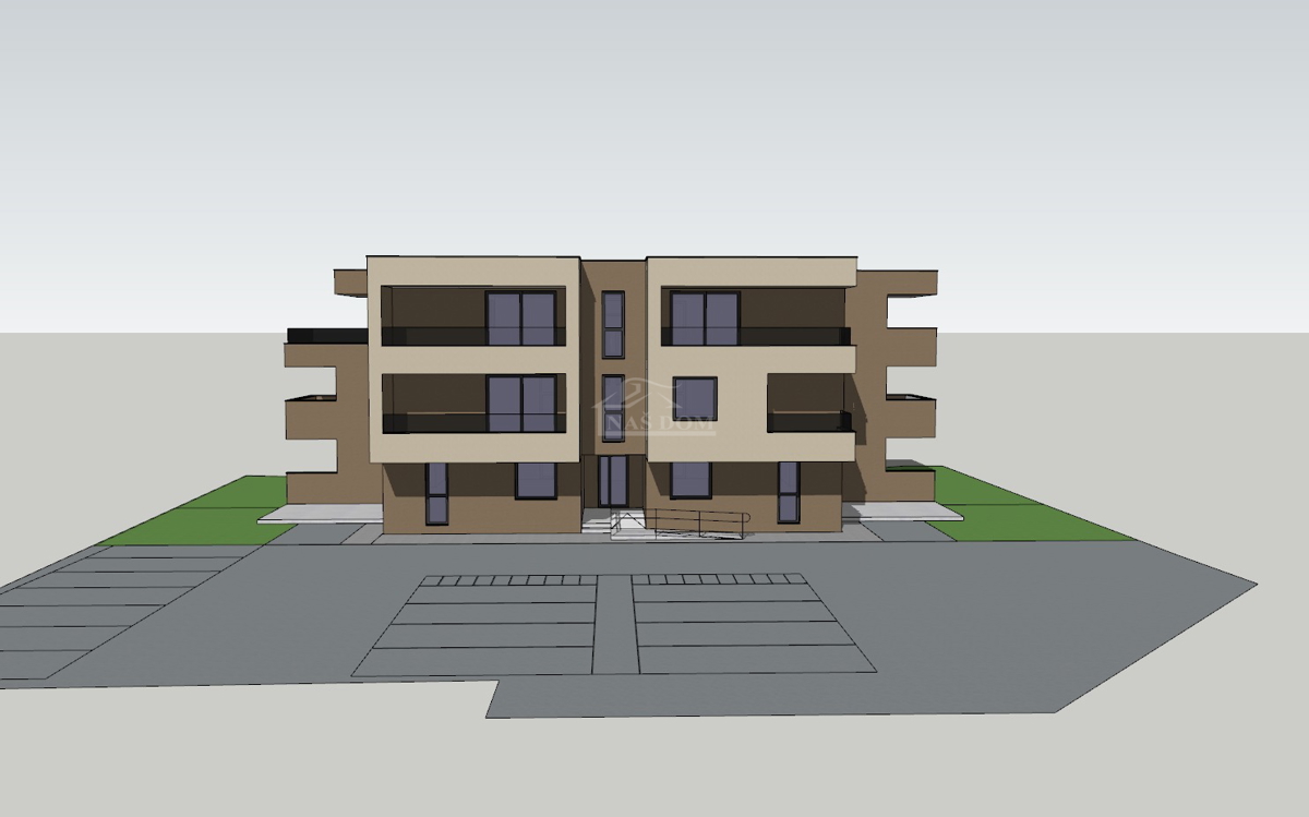 Vodice - prevendita - appartamento bilocale S8 al primo piano.