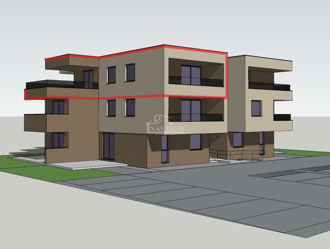Vodice - prevendita - Appartamento trilocale S9, 104,77 m2, II piano