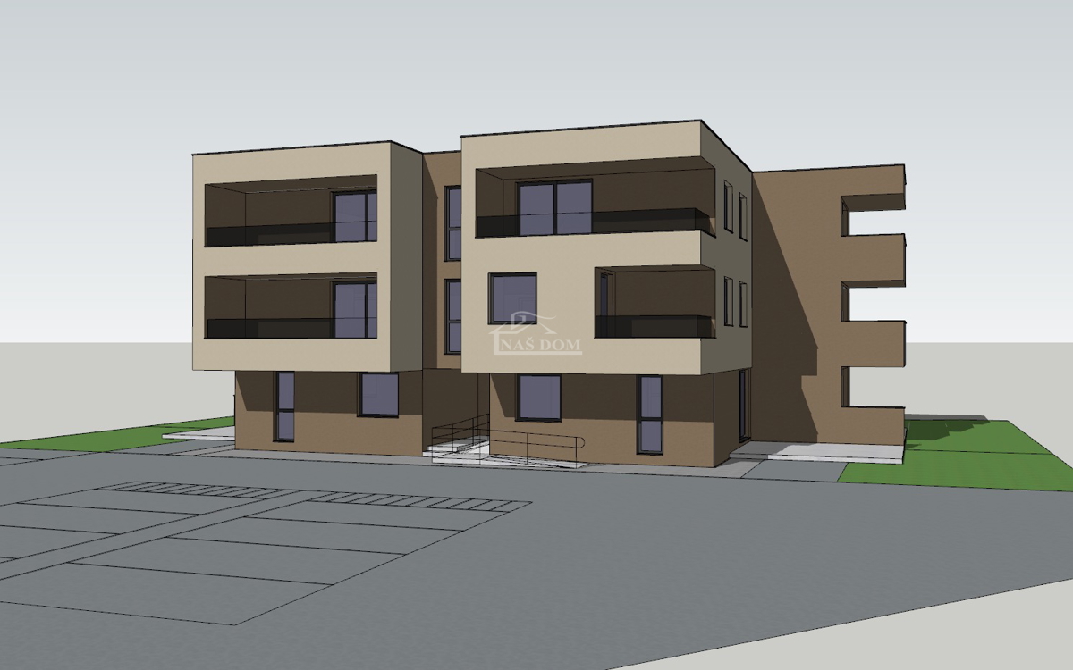 Vodice - appartamento al piano terra con giardino e 2 posti auto, S1 - 81,69 m2